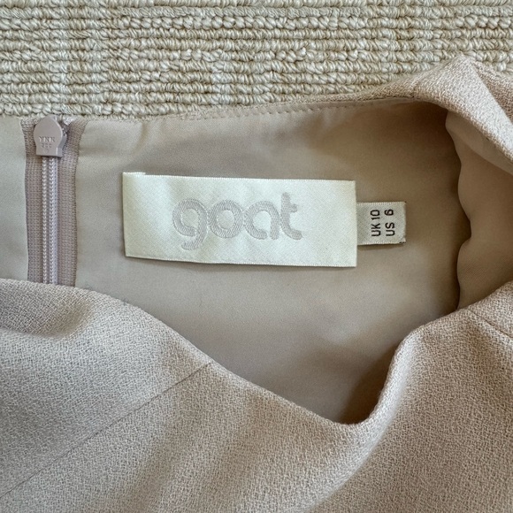 Goat Beige Wool Dress Size 6 - Picture 3 of 9